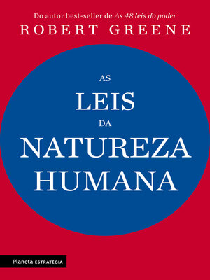 cover image of As leis da natureza humana